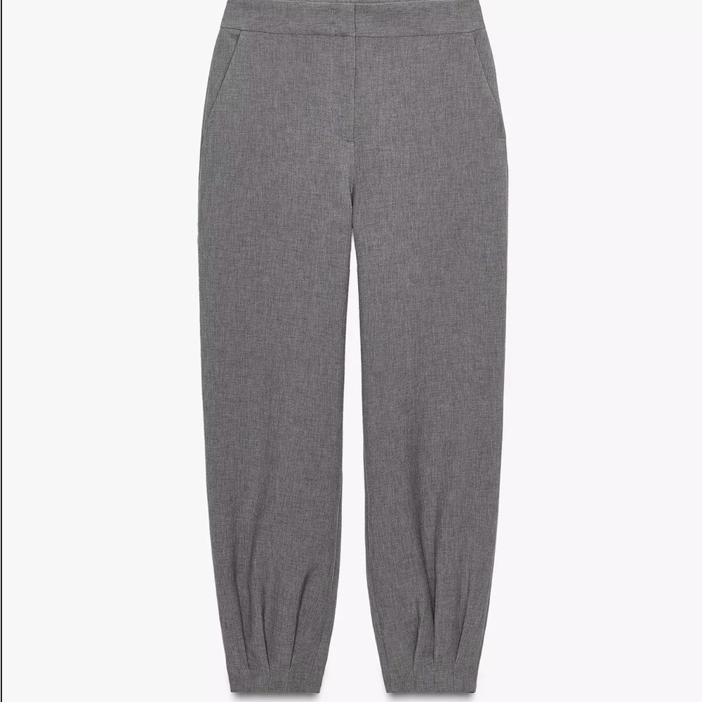 NWT ZARA Gray Padded Trouser Size S
